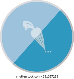 vector illustration of modern icon pastry bag