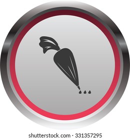 vector illustration of modern icon pastry bag