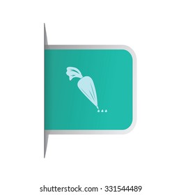 vector illustration of modern icon pastry bag