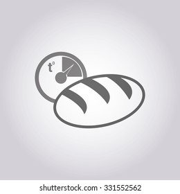 vector illustration of modern icon pastry