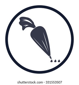 vector illustration of modern icon pastry bag