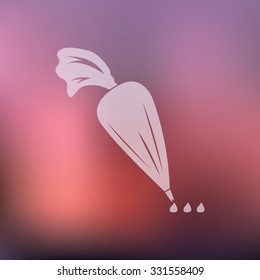 vector illustration of modern icon pastry bag