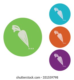 vector illustration of modern icon pastry bag