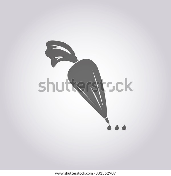 vector
illustration of modern icon pastry
bag