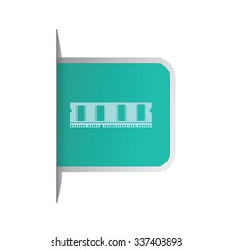 vector illustration of modern icon pc memory