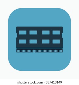 vector illustration of modern icon pc memory