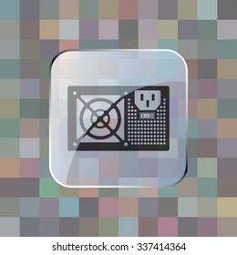 vector illustration of modern icon pc power supply