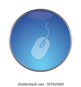 vector illustration of modern icon pc mouse
