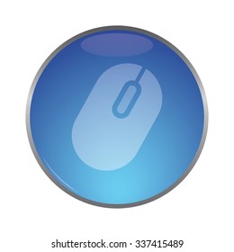 vector illustration of modern icon pc mouse