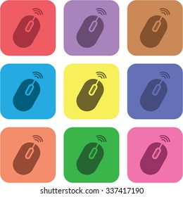 vector illustration of modern icon pc mouse