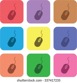 vector illustration of modern icon pc mouse