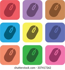 vector illustration of modern icon pc mouse