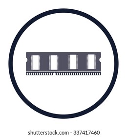 vector illustration of modern icon pc memory