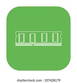 vector illustration of modern icon pc memory