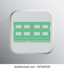 vector illustration of modern icon pc memory