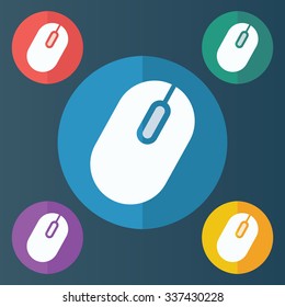 vector illustration of modern icon pc mouse
