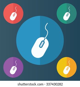 vector illustration of modern icon pc mouse