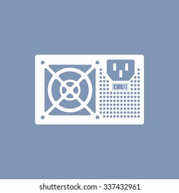 vector illustration of modern icon pc power supply