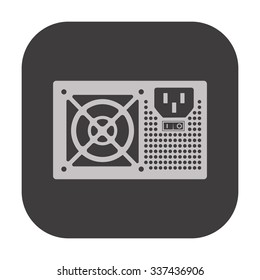 vector illustration of modern icon pc power supply