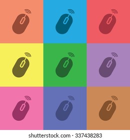 vector illustration of modern icon pc mouse