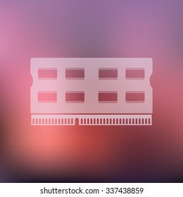 vector illustration of modern icon pc memory