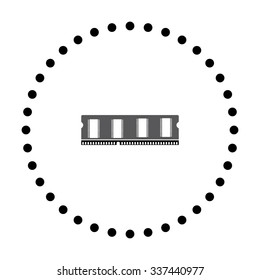 vector illustration of modern icon pc memory