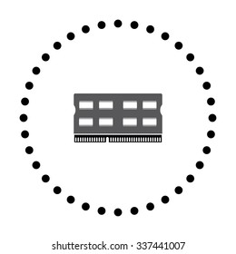 vector illustration of modern icon pc memory