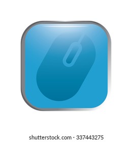 vector illustration of modern icon pc mouse