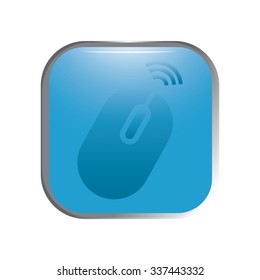 vector illustration of modern icon pc mouse
