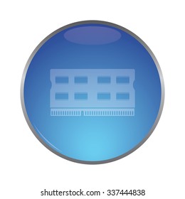 vector illustration of modern icon pc memory