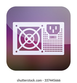 vector illustration of modern icon pc power supply