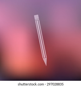 vector illustration of modern icon pencil