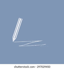 vector illustration of modern icon pencil