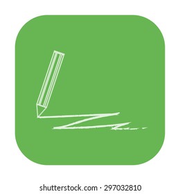 vector illustration of modern icon pencil