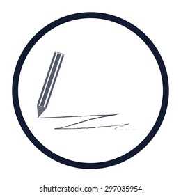 vector illustration of modern icon pencil