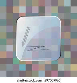 vector illustration of modern icon pencil