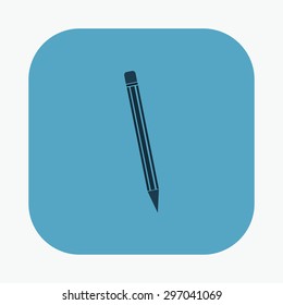 vector illustration of modern icon pencil