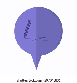 vector illustration of modern icon pencil