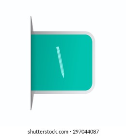 vector illustration of modern icon pencil