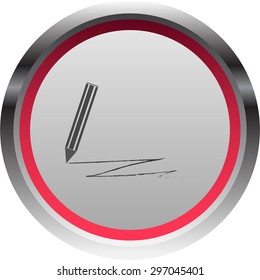 vector illustration of modern icon pencil