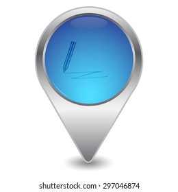 vector illustration of modern icon pencil