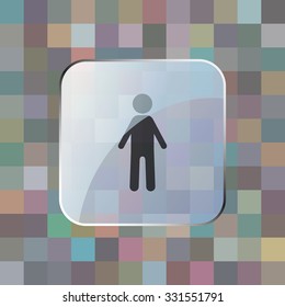 vector illustration of modern icon people