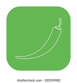 vector illustration of modern icon pepper