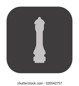 vector illustration of modern icon pepper mill