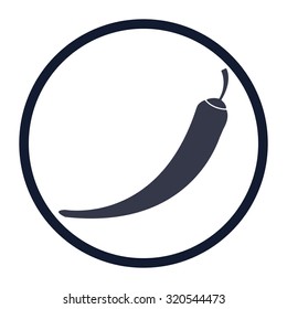vector illustration of modern icon pepper