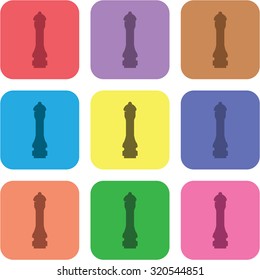 vector illustration of modern icon pepper mill