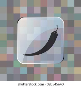 vector illustration of modern icon pepper