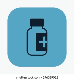 vector illustration of modern icon pills