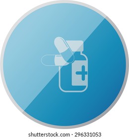 vector illustration of modern icon pills