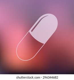 vector illustration of modern icon pills